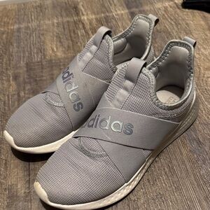 Adidas Adult Gray Slip-On Sneakers